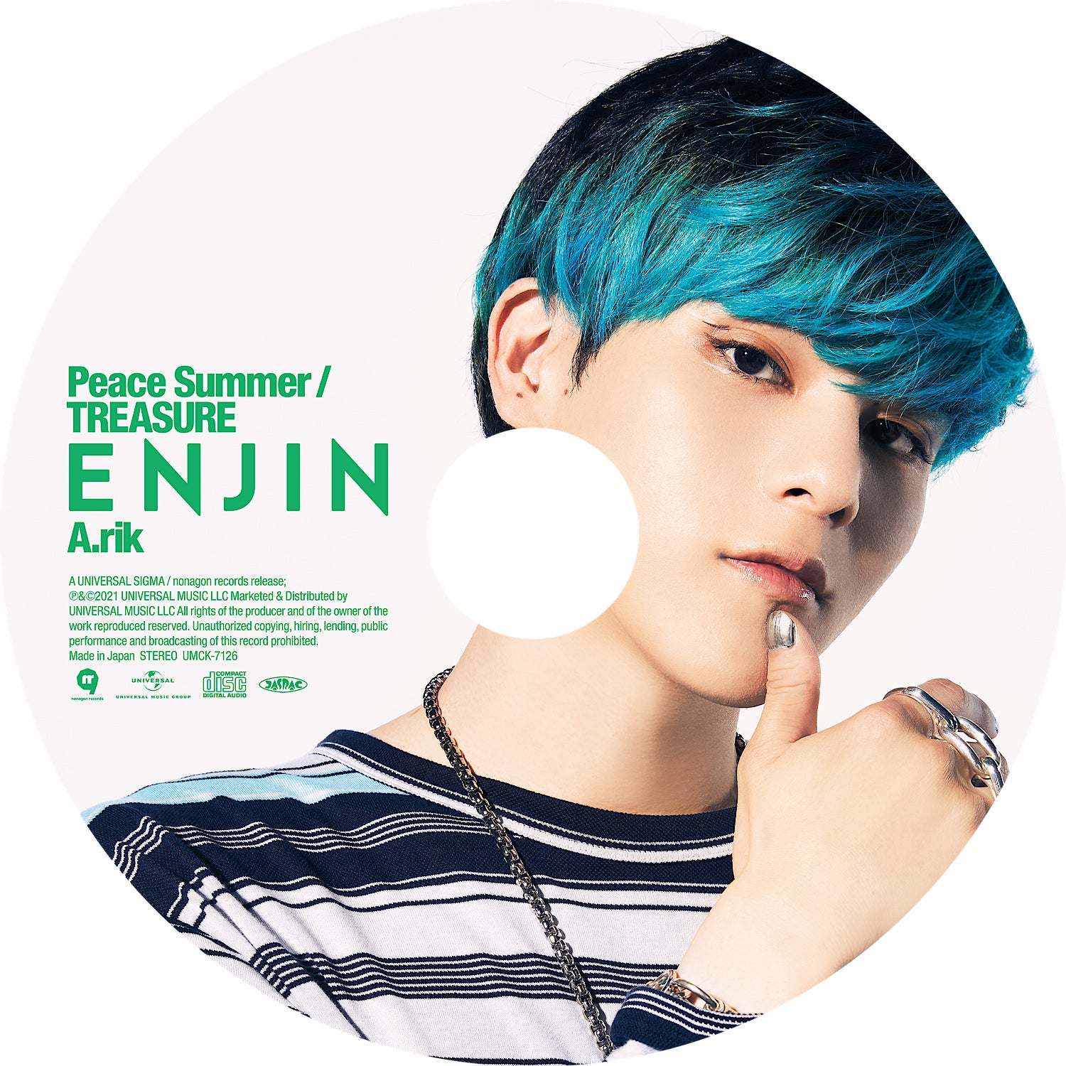円神-エンジン-A.rik 「Peace Summer／TREASURE」初回盤（提供写真）