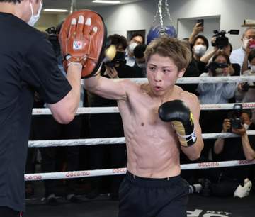 けん制？井上尚弥が迫力の公開練習「包み隠さず全部やった」5.2中谷潤人戦へ自信「中谷陣営があれを見せたのがどう出るか…イメージ膨らんだ」