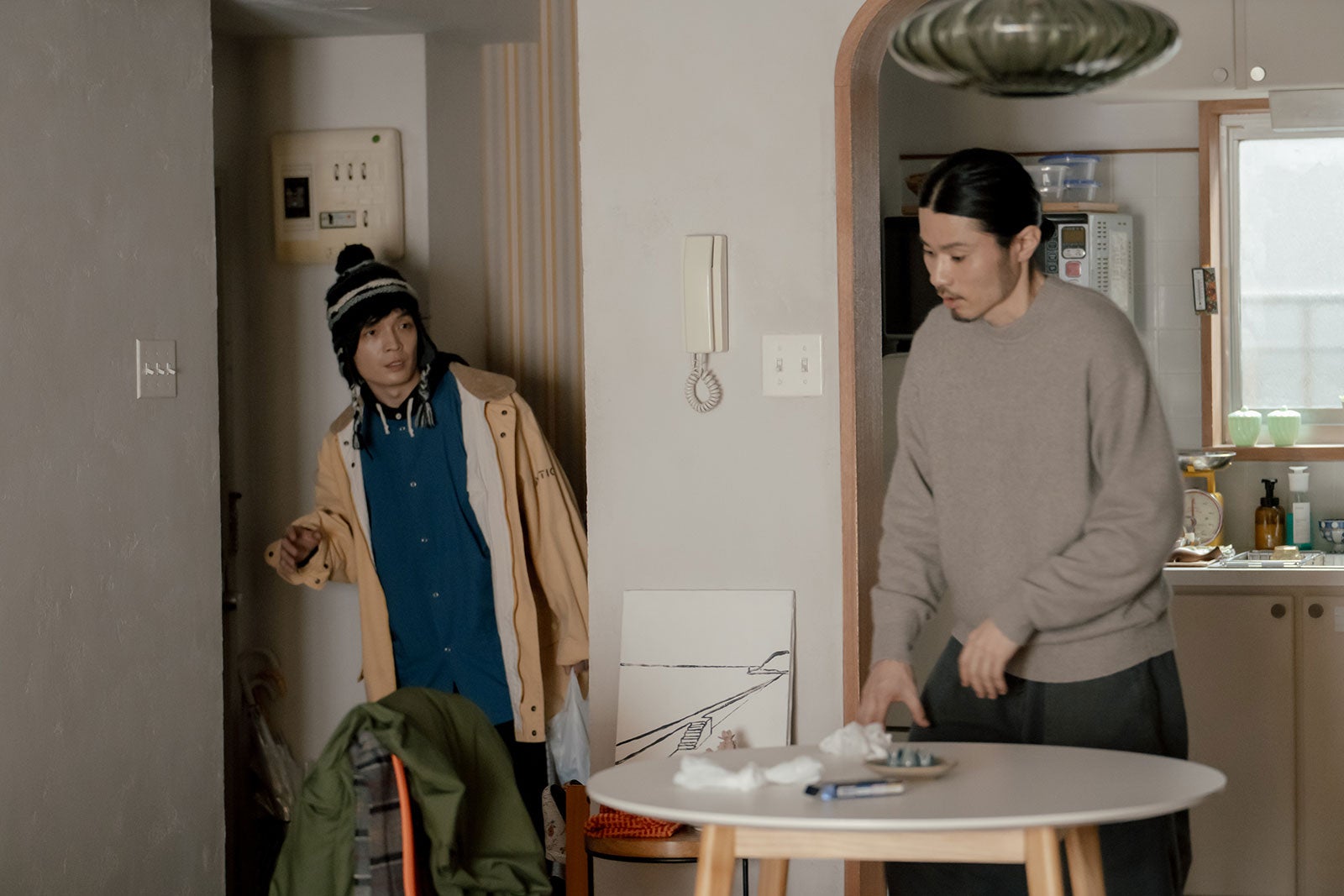 岡山天音、内堀太郎「冬のなんかさ、春のなんかね」第9話（C）日本テレビ