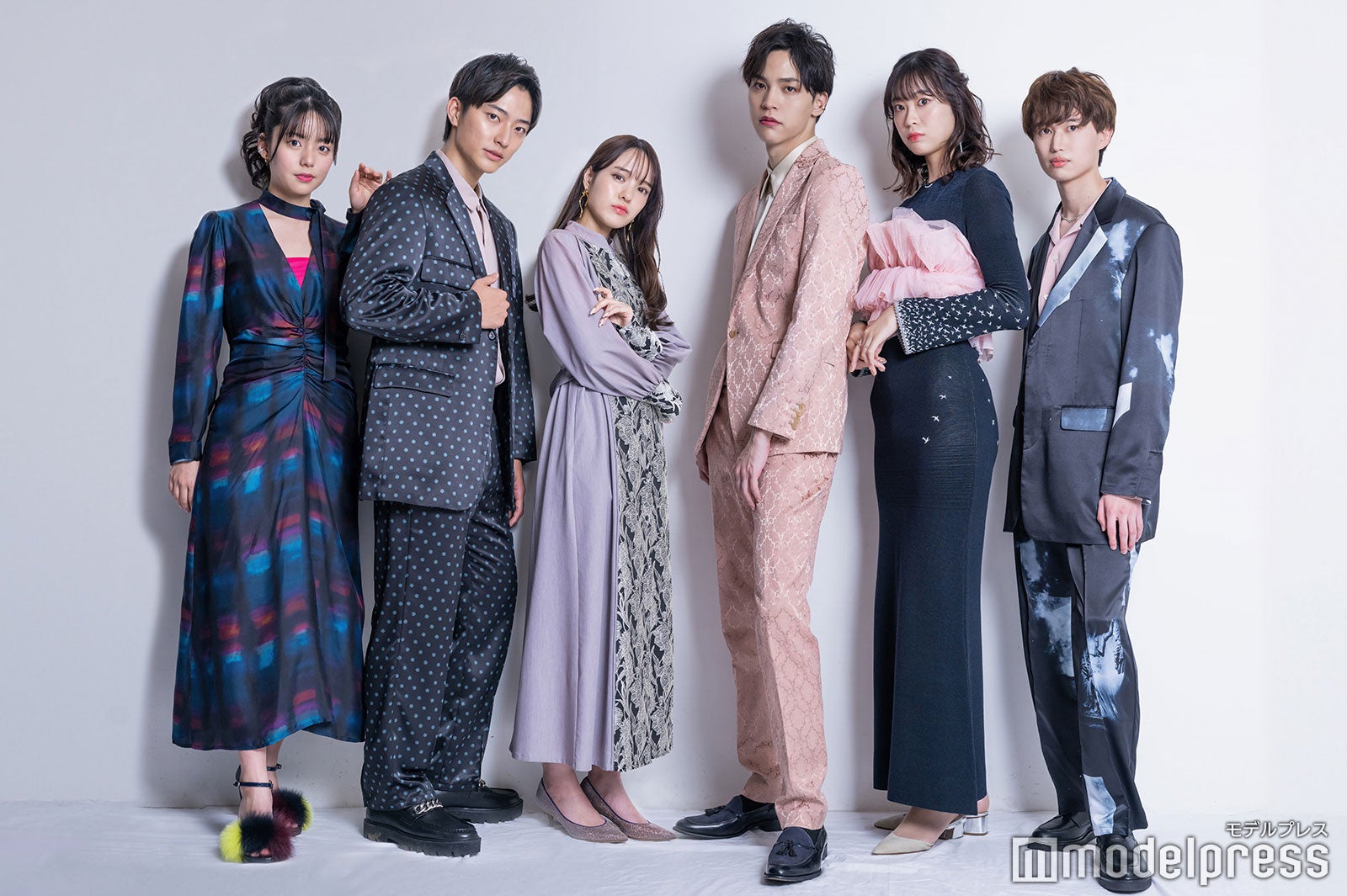 モデルプレス読者モデル（左から）松島かのん、古敷谷宗、粕谷亜理紗、松本旭平、朱音、石田侑也（C）モデルプレス