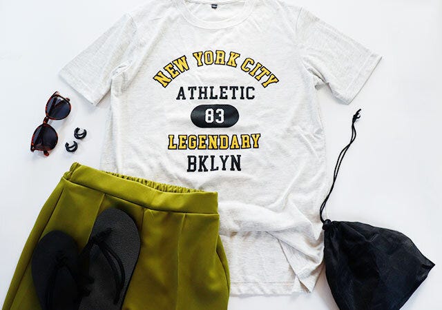 しまむら　フレアパンツ　コーデ