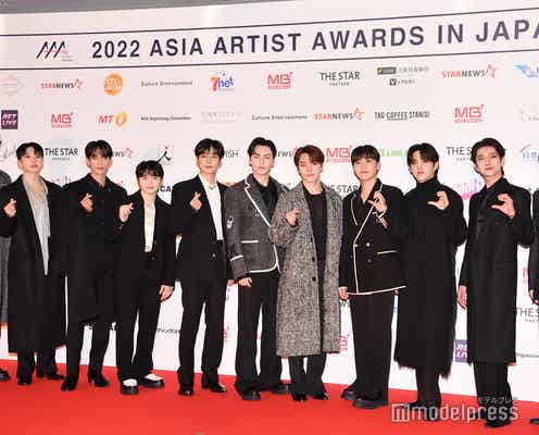 SEVENTEEN、JUN・THE 8除く11人でレッドカーペット登場<2022 Asia Artist Awards>
