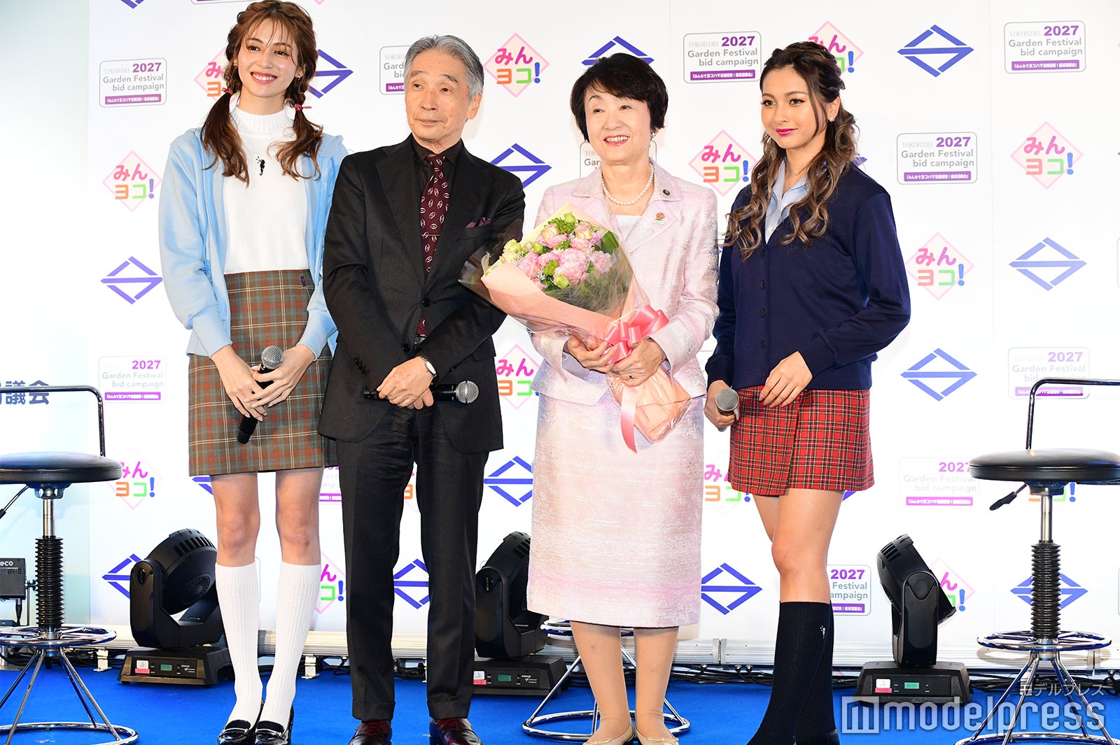 楓、堺正章、林文子横浜市長、ゆきぽよ （C）モデルプレス