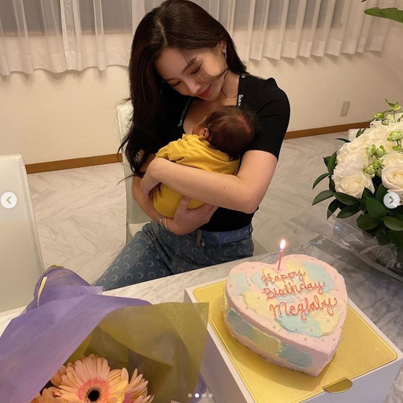 三代目JSB ELLYのパートナー・MEGBABY、息子抱っこショット公開