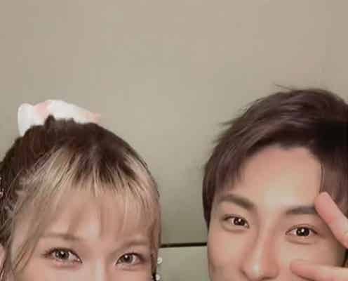 AAA與真司郎、宇野実彩子のライブ参戦 密着2ショットに「あたうの尊い」の声