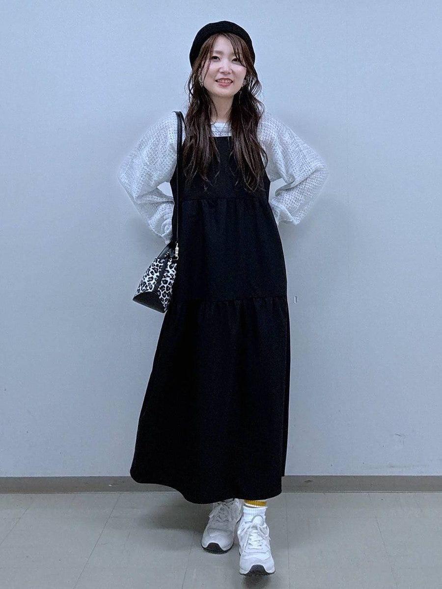 グローバルワーク ティアードキャミワンピース グローバルワークのティアードキャミワンピース