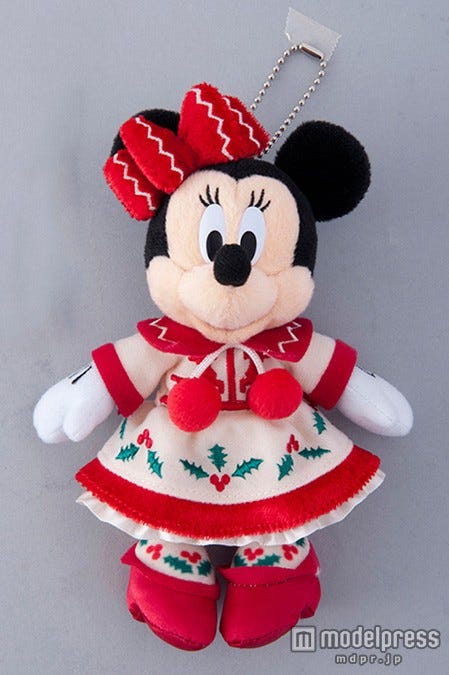 TDL:ぬいぐるみバッジ(¥1600)/ミニー(C)Disney