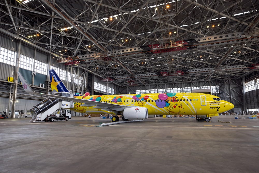 「ピカチュウジェット」運航開始、機体デザイン&機内にもポケモンがいっぱい!