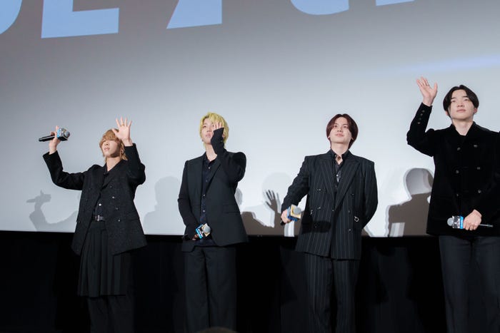 (左から)SOTA、SHUNTO、MANATO、RYUHEI/写真:坪井隆寛