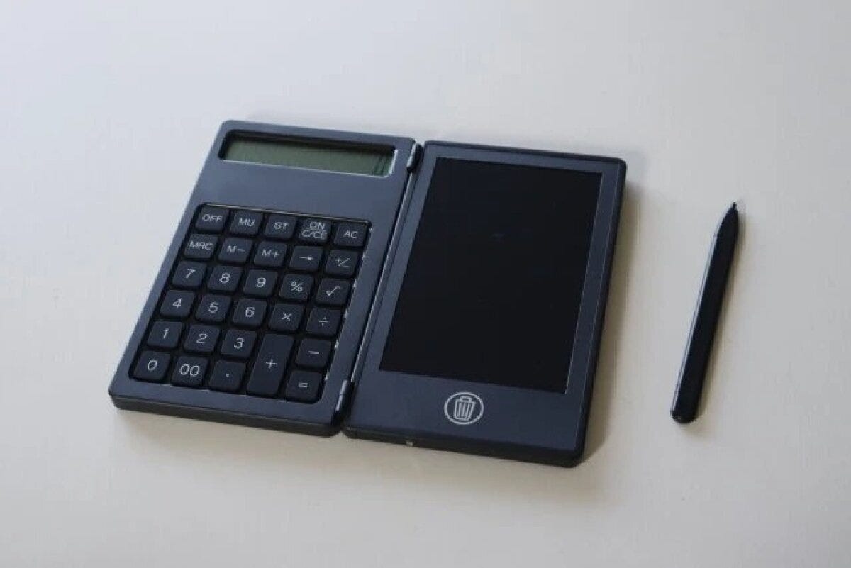 ダイソーの電卓＋電子メモパッド