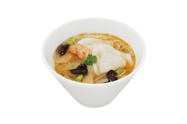ミスタードーナツの台湾風もちもち水餃子麺のビジュアル