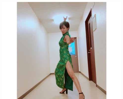 夏菜、美脚ショットにファンうっとり「美しい」「綺麗すぎる」