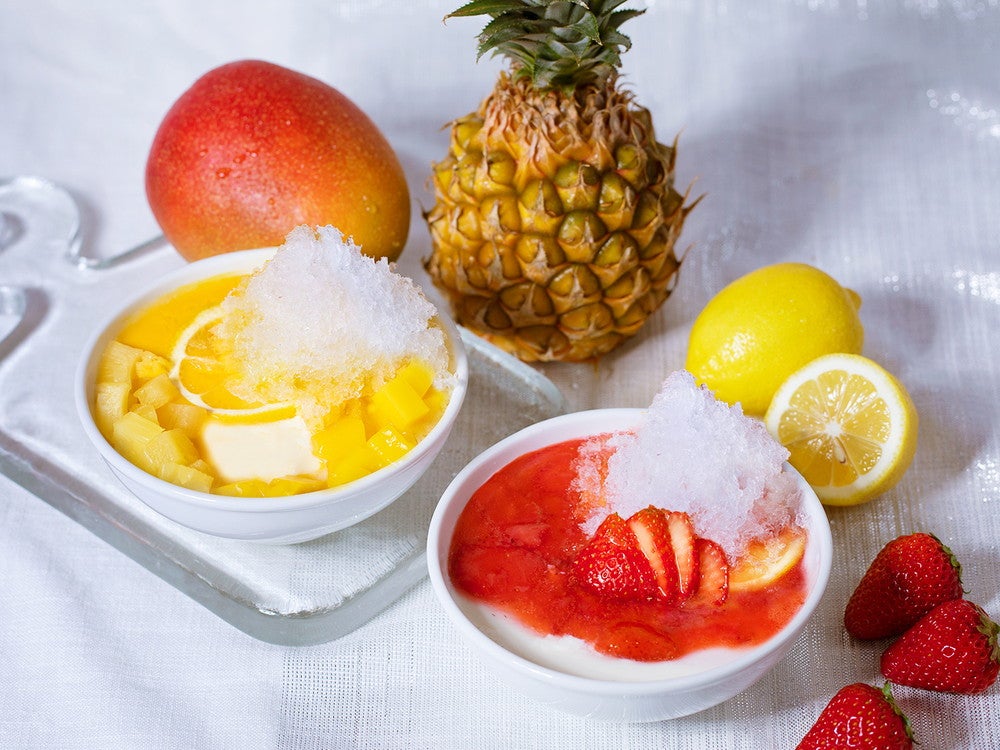 「マンゴーかき氷豆花」800円「苺かき氷豆花」750円／画像提供：春水堂