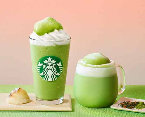 【スタバ新作メニュー】「抹茶玄米茶 もち フラペチーノ」「抹茶玄米茶 ムース ティー ラテ」ふわふわムース仕立ての心安らぐ一杯
