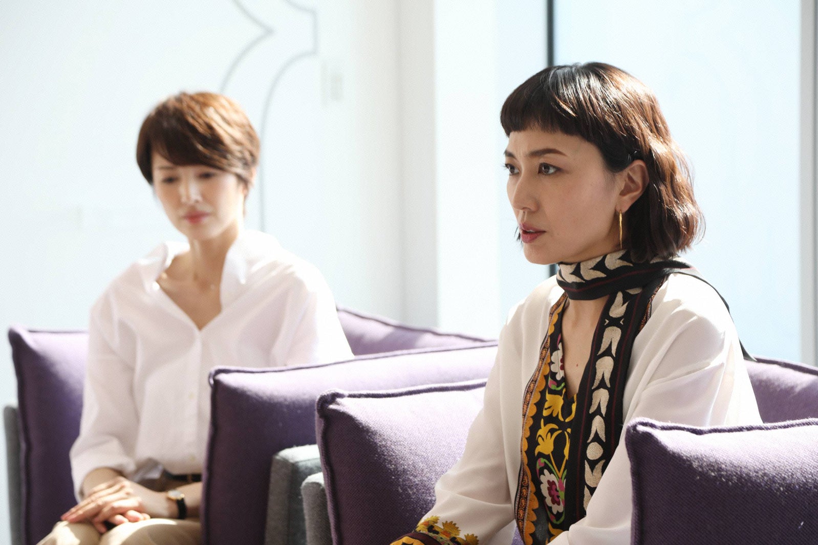 吉瀬美智子、板谷由夏「セシルのもくろみ」第9話／画像提供：フジテレビ