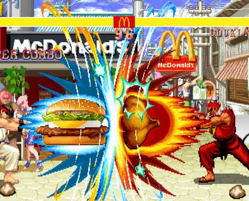 マクドナルド、人気対戦格闘ゲーム「ストリートファイター」と初コラボ CM放映開始&新商品7種登場