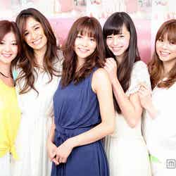 左から：能世あんな、Kelly、香里奈、中条あやみ、えれな（C）TOKYO GIRLS COLLECTION in NAGOYA