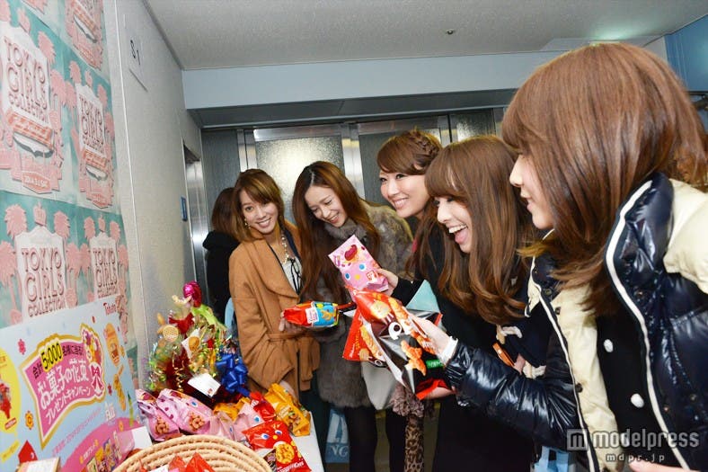 TGC出演者が控えるバックヤードでも大人気