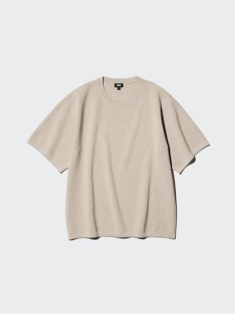 ユニクロ ウォッシャブルミラノリブニットTシャツ ユニクロのウォッシャブルミラノリブニットTシャツ