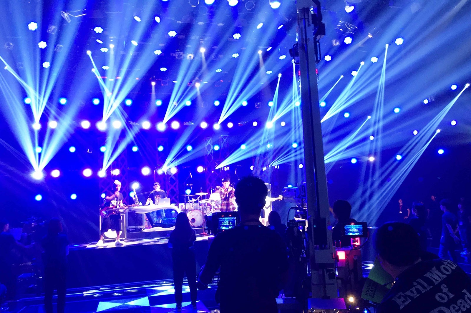 リハーサルに臨むUVERworld （画像提供：テレビ朝日）