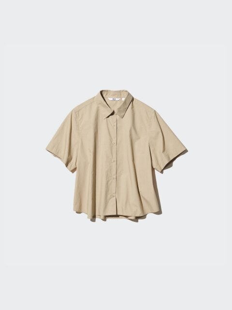 ユニクロ コットンショートシャツ ユニクロのコットンショートシャツ