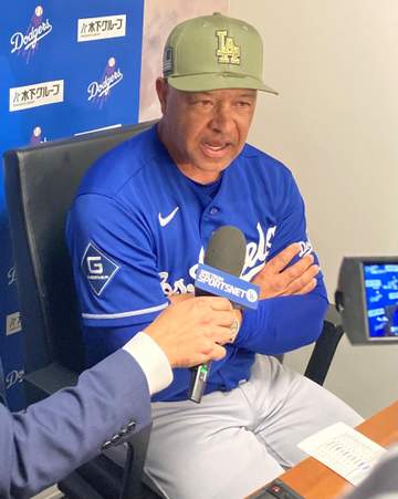 大谷翔平20試合ぶり打球速度180キロ 九回体勢崩すフルスイング二塁打で今季3番目の速度「状態の良さを示している」ロバーツ監督が評価したポイントとは