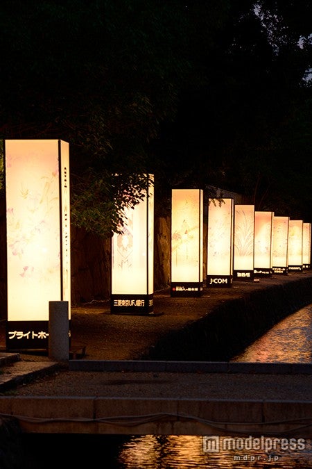 堀川会場／メッセージ行灯／写真提供：京の七夕実行委員会