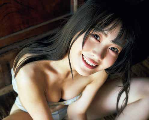 煌めき☆アンフォレント茉井良菜、くっきり美谷間にうっとり