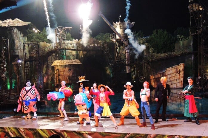 最後の麦わらの一味大集合のシーン。ここだけ、撮影OKですのでぜひ!!