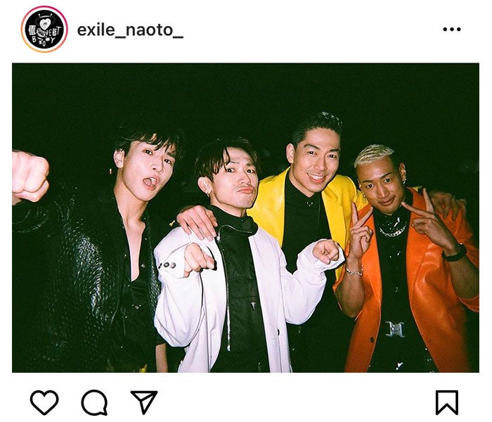 三代目jsb Naoto Exile Akiraをはじめ 岩田剛典 関口メンディーと豪華すぎる4shot公開 最高のメンツじゃないですか モデルプレス