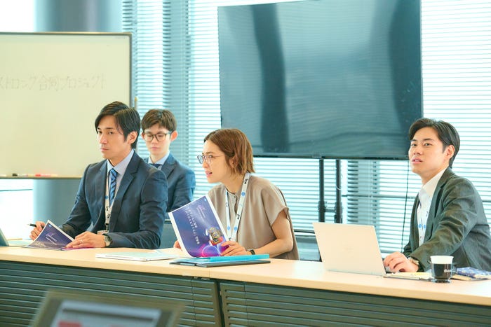 高橋光臣、中村アン、戸塚純貴「青島くんはいじわる」第7話より(C)テレビ朝日