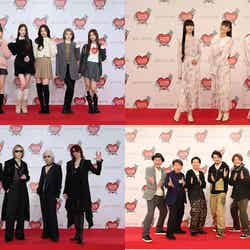 （上段左から）IVE、Perfume、純烈・有吉弘行・ダチョウ倶楽部、THE LAST ROCKSTARS（C）NHK