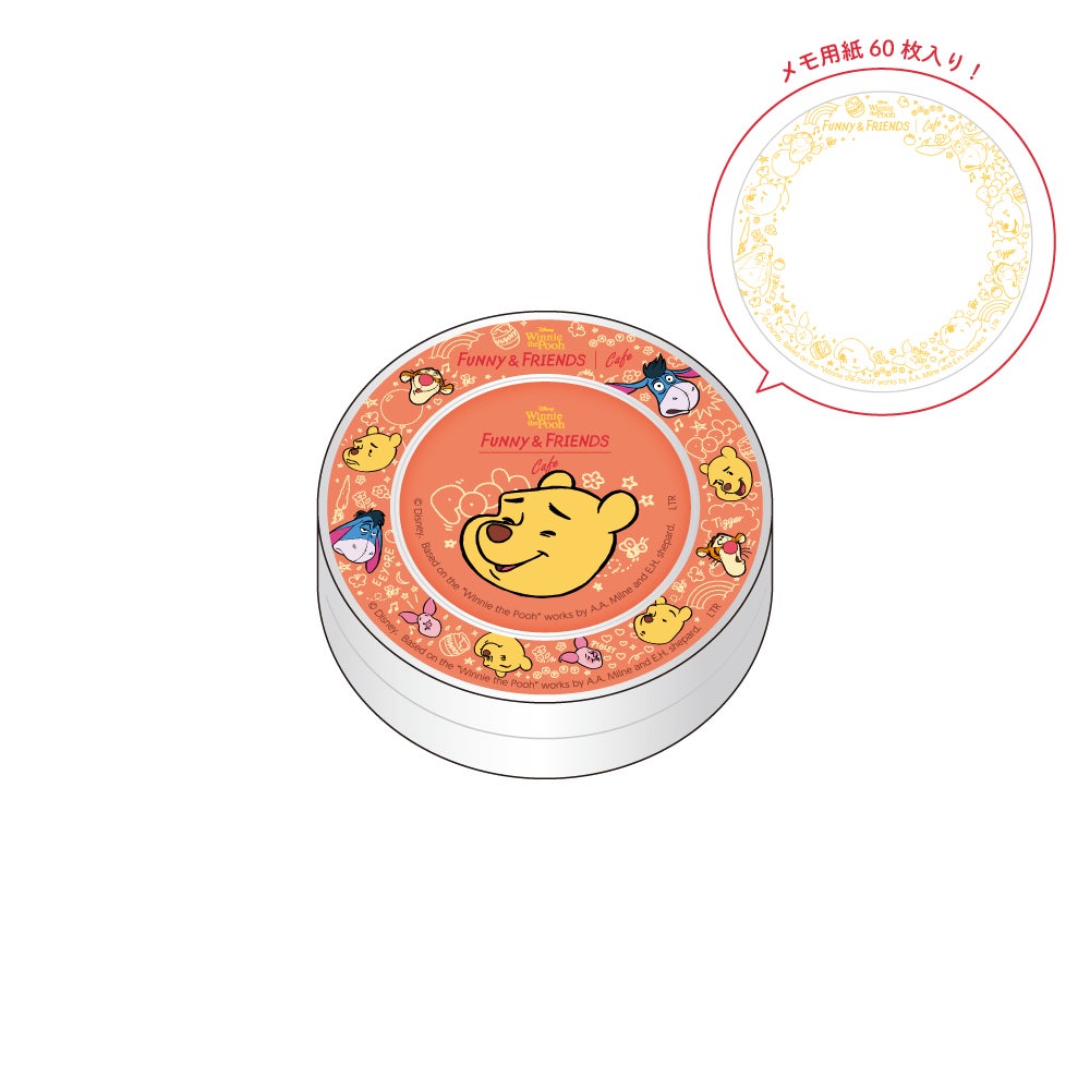 缶入りメモ（Pooh）税込1,650円（C）Disney．Based on the &quot;Winnie the Pooh&quot; works by A．A．Milne and E.H. Shepard．