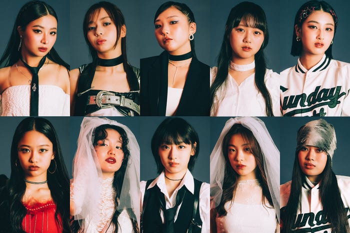 (上段左から)KOKO、KOKONA、CHIKA、FUMINO、MOMOKA(下段左から)YURI、KOHARU、JISOO、MAHINA、NAOKO/最終審査進出者(提供写真)