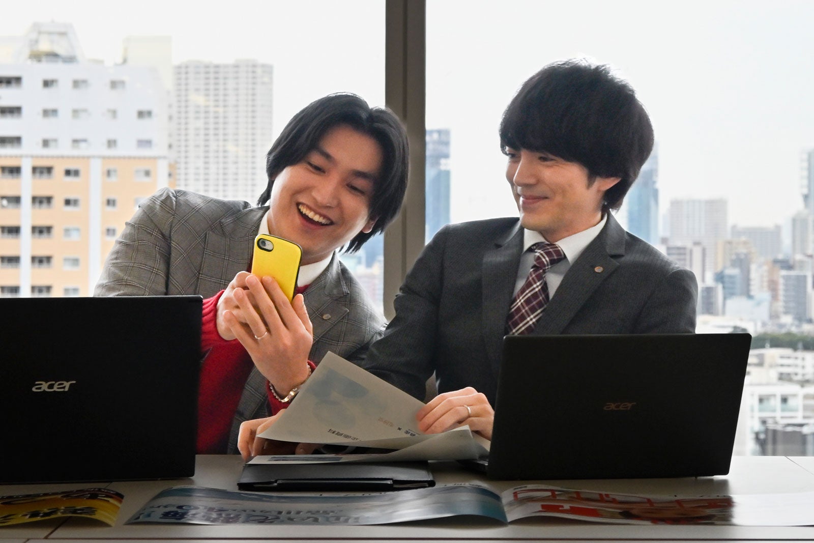 金子大地、林遣都「おっさんずラブ-リターンズ-」第5話（C）テレビ朝日