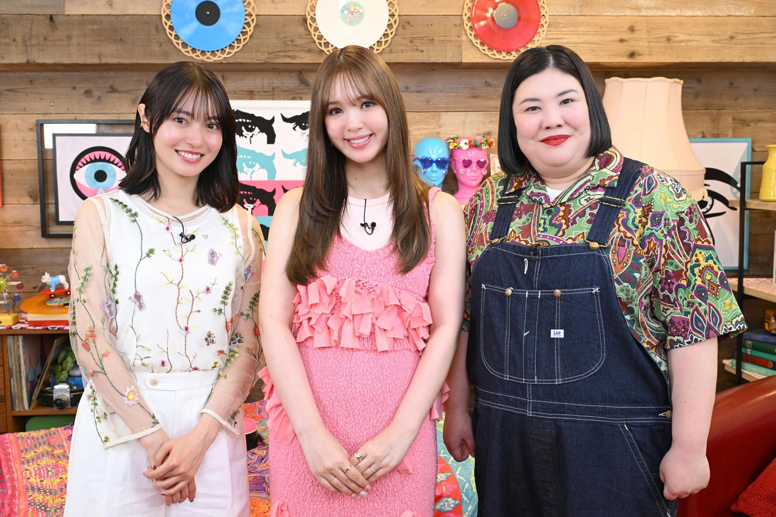 田辺桃子、藤田ニコル、熊元プロレス（C）中京テレビ