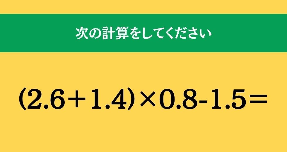 大人ならわかる？ 小学校の「算数」問題＜Vol.2776＞
