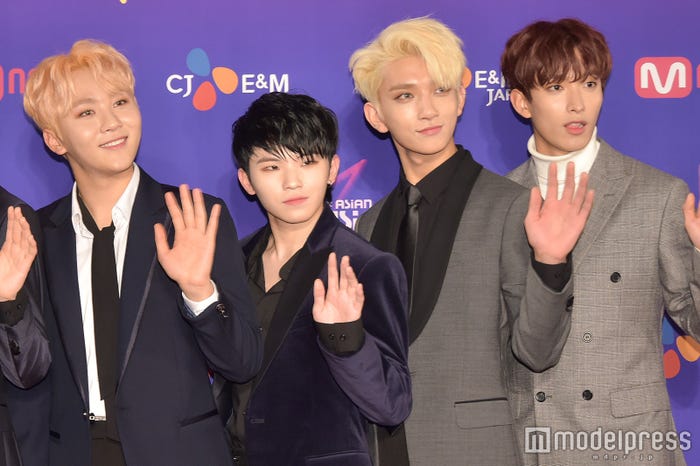 (左から)スングァン、ウジ、ジョシュア、ドギョム(C)モデルプレス