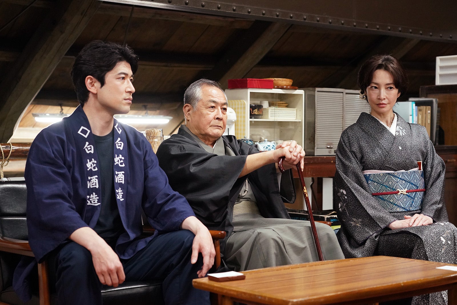 吉田悟郎、小野武彦、りょう／「金田一少年の事件簿」第4話より（C）日本テレビ