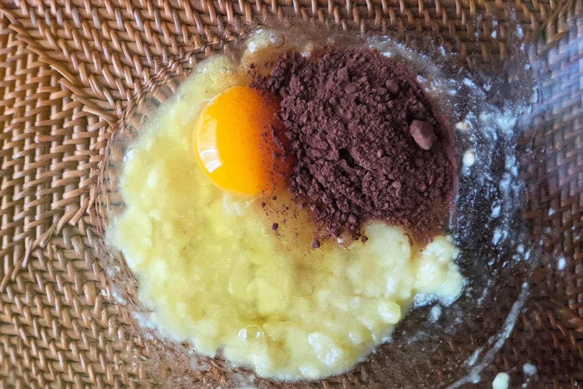 チョコバナナブラウニー・ココア