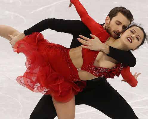 フィギュア・アイスダンスの韓国ペア、衣装はだけるハプニング<平昌五輪>