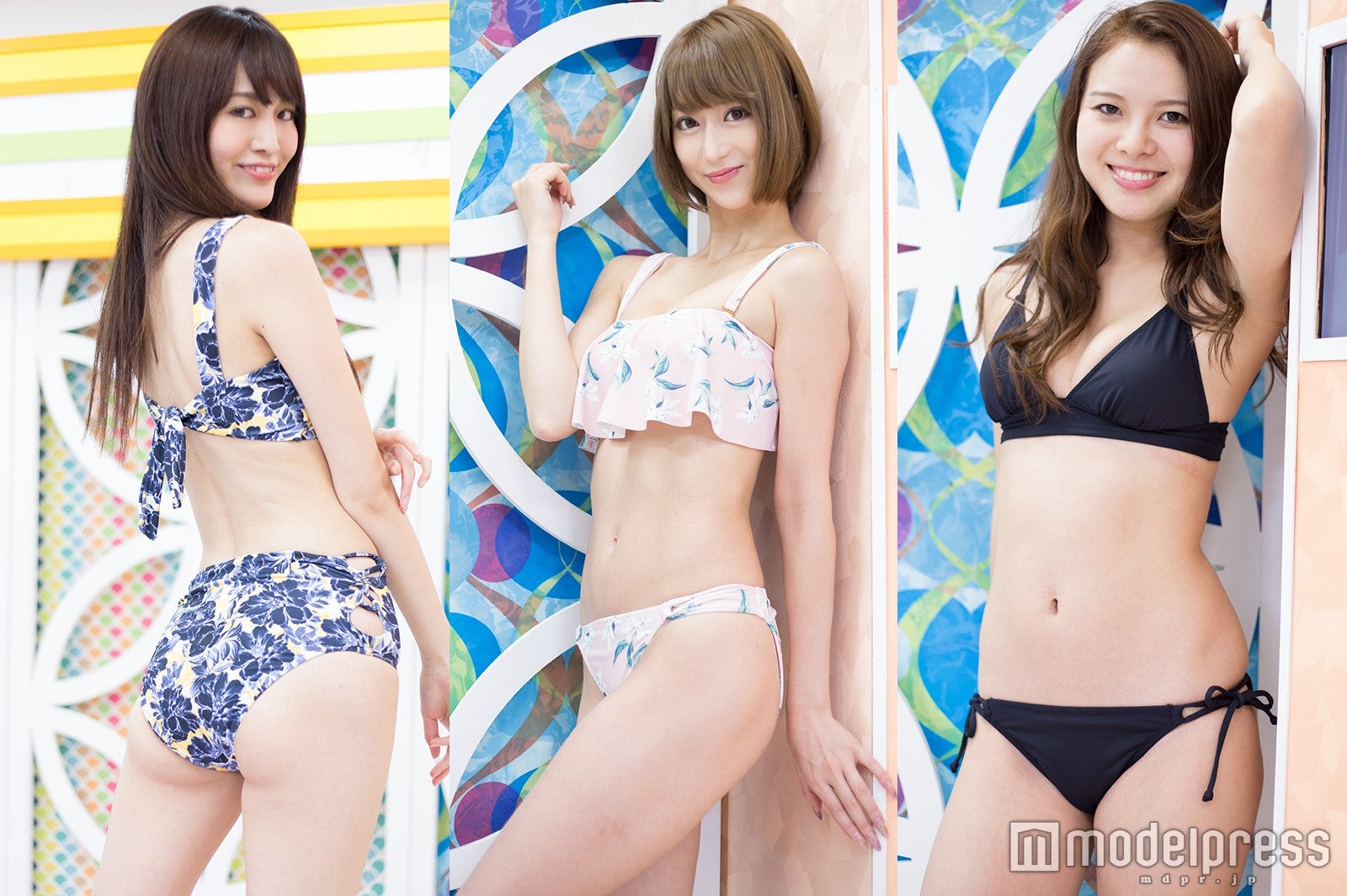 美バスト＆美くびれに視線集中　ビキニでSEXYステージ＜深夜のトレンド水着ファッションショー＞