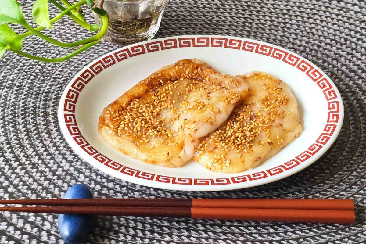 あまじょっぱいごま餅