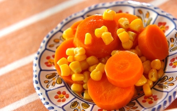 電子レンジで簡単に調理！　カロテンたっぷりな「コーンキャロット」