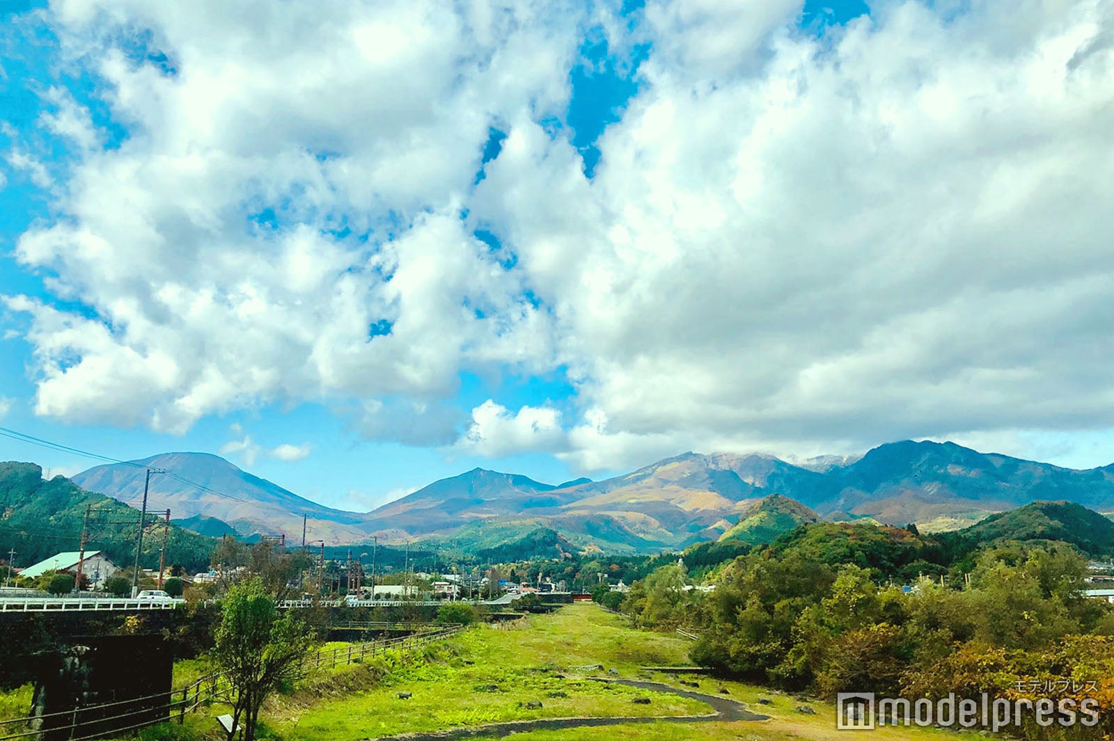 サイクリング中に見えた男体山 女峰山 太郎山と日光連山の景観も圧巻（C）モデルプレス