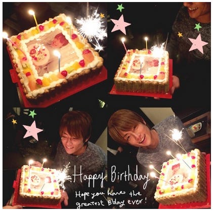 杉浦太陽のバースデーパーティーの様子/辻希美オフィシャルブログ(Ameba)より