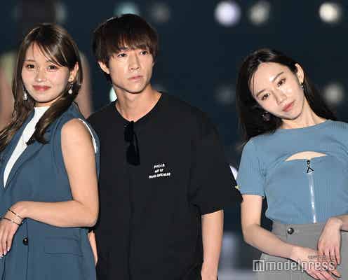 ばんばんざい、夏先取り涼しげコーデ みゆは胸元チラリ・るなはミニスカから美脚披露【関西コレクション 2024 S/S】