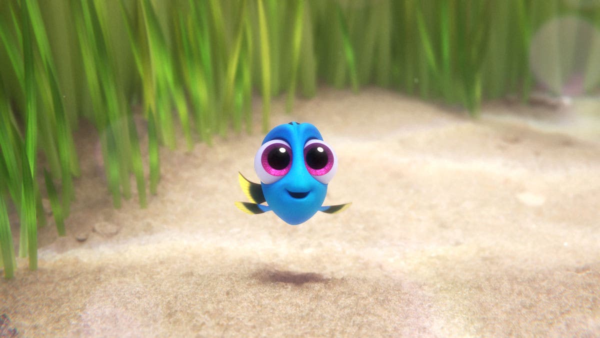 子どもの頃のドリー(C)2016 Disney/Pixar. All Rights Reserved.