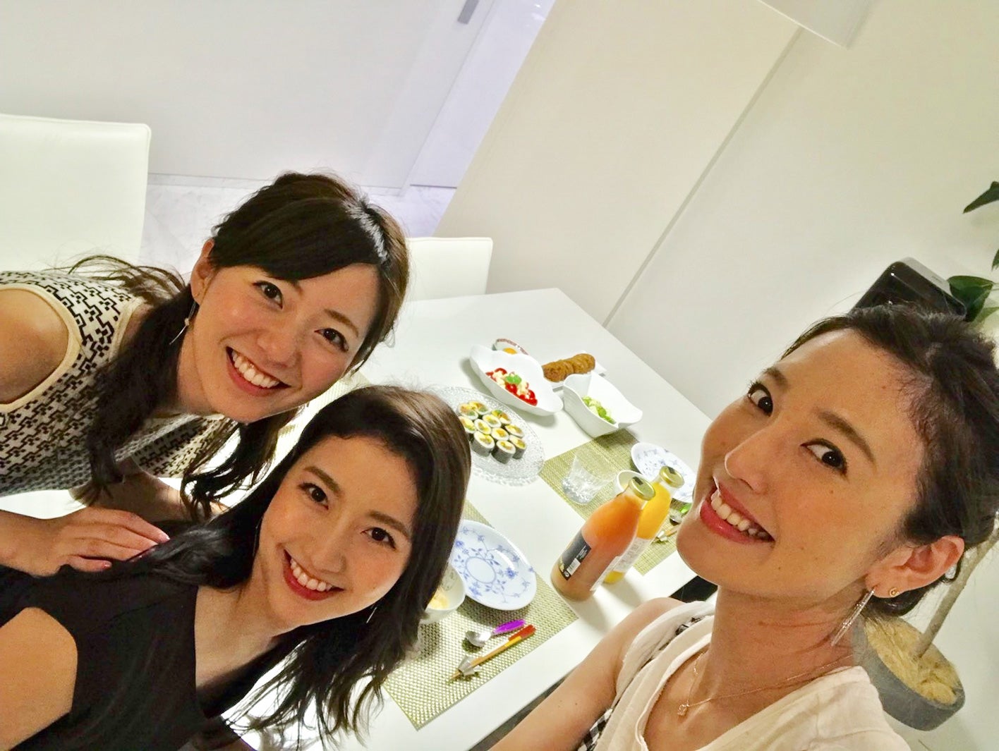 三田家で三田友梨佳アナの手料理を頂きました♡すべて美味しかったです♡／内田嶺衣奈アナウンサー（提供写真）