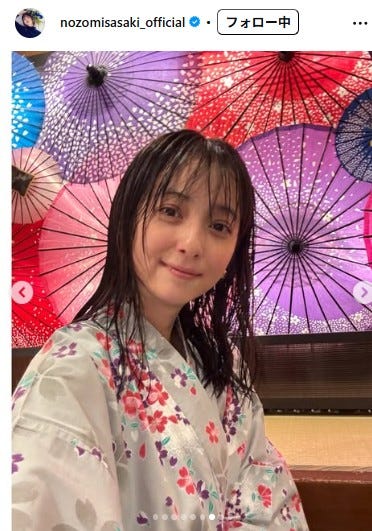 佐々木希Instagramより